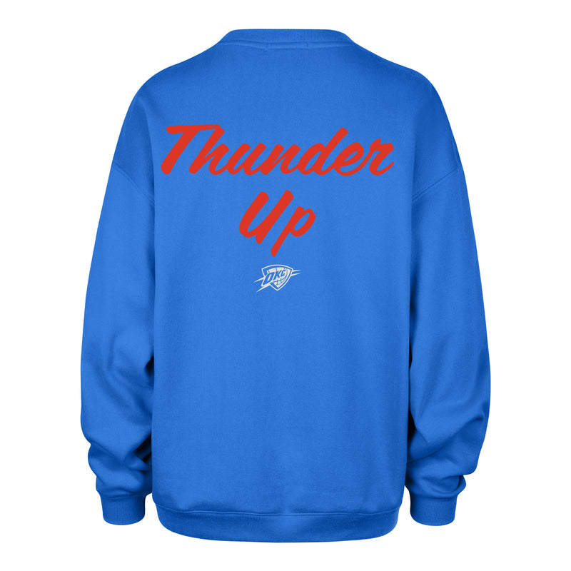 OKLAHOMA CITY THUNDER SHOUT IT OUT '47 WOMEN'S OVERSIZED CREW