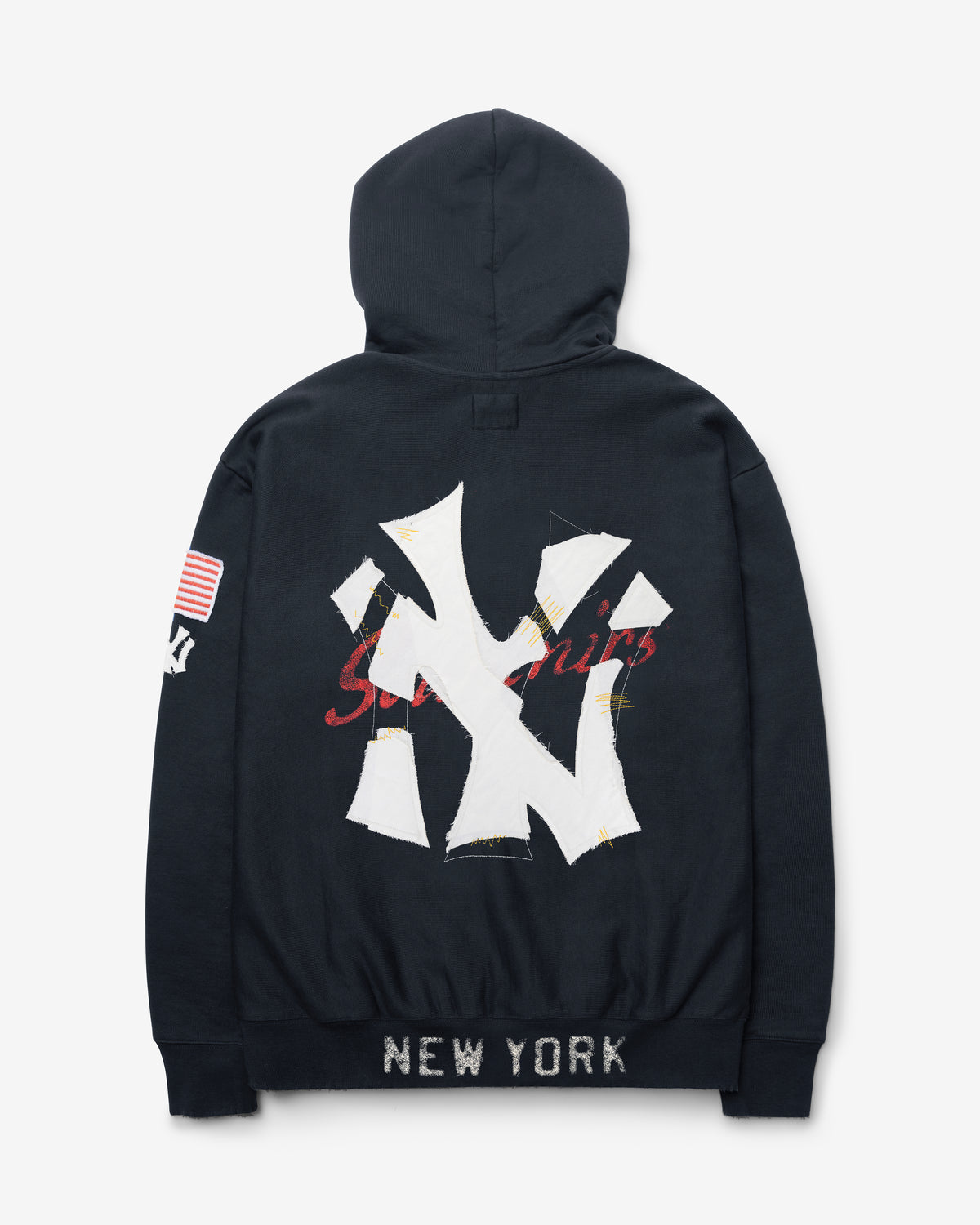 NEW YORK YANKEES COOPERSTOWN FIRST NINE DISTRESSED '47 FULL ZIP HOOD