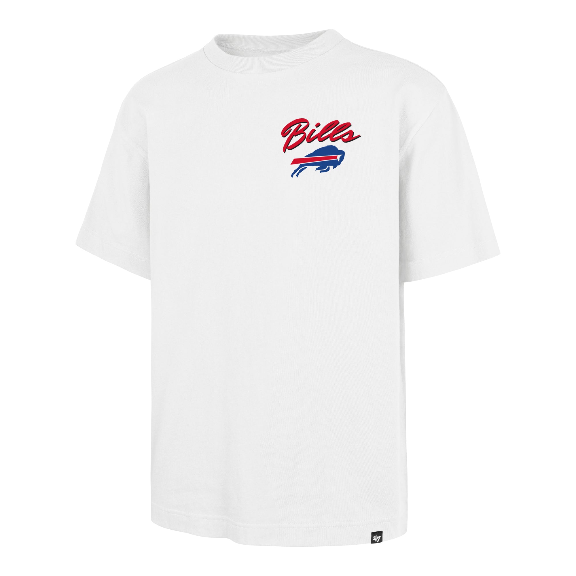 BUFFALO BILLS BACKER SCRIPT ILLUSTRATED '47 FOUNDATION TEE