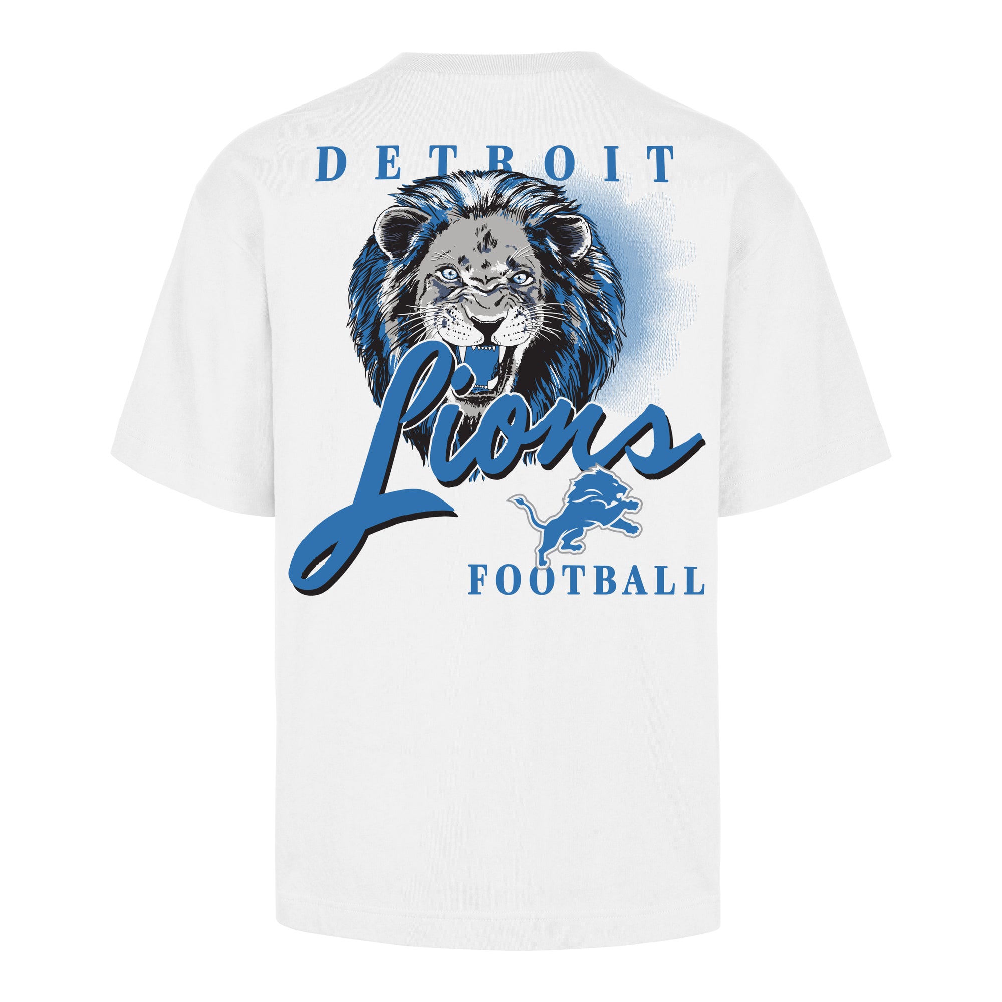 DETROIT LIONS BACKER SCRIPT ILLUSTRATED '47 FOUNDATION TEE