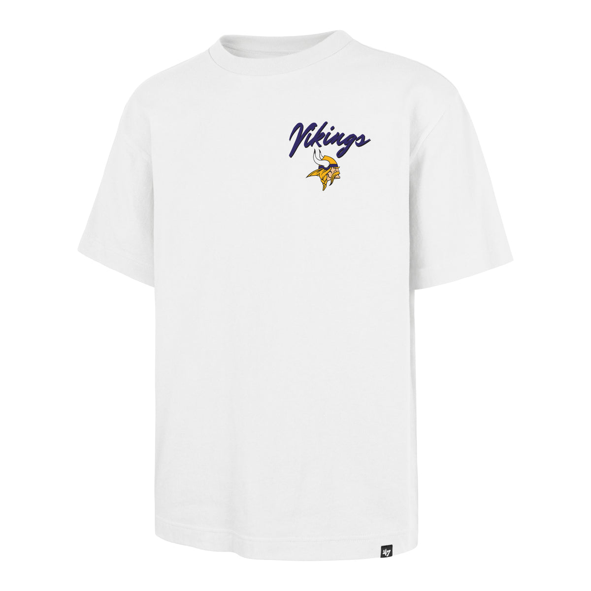 MINNESOTA VIKINGS BACKER SCRIPT ILLUSTRATED '47 FOUNDATION TEE