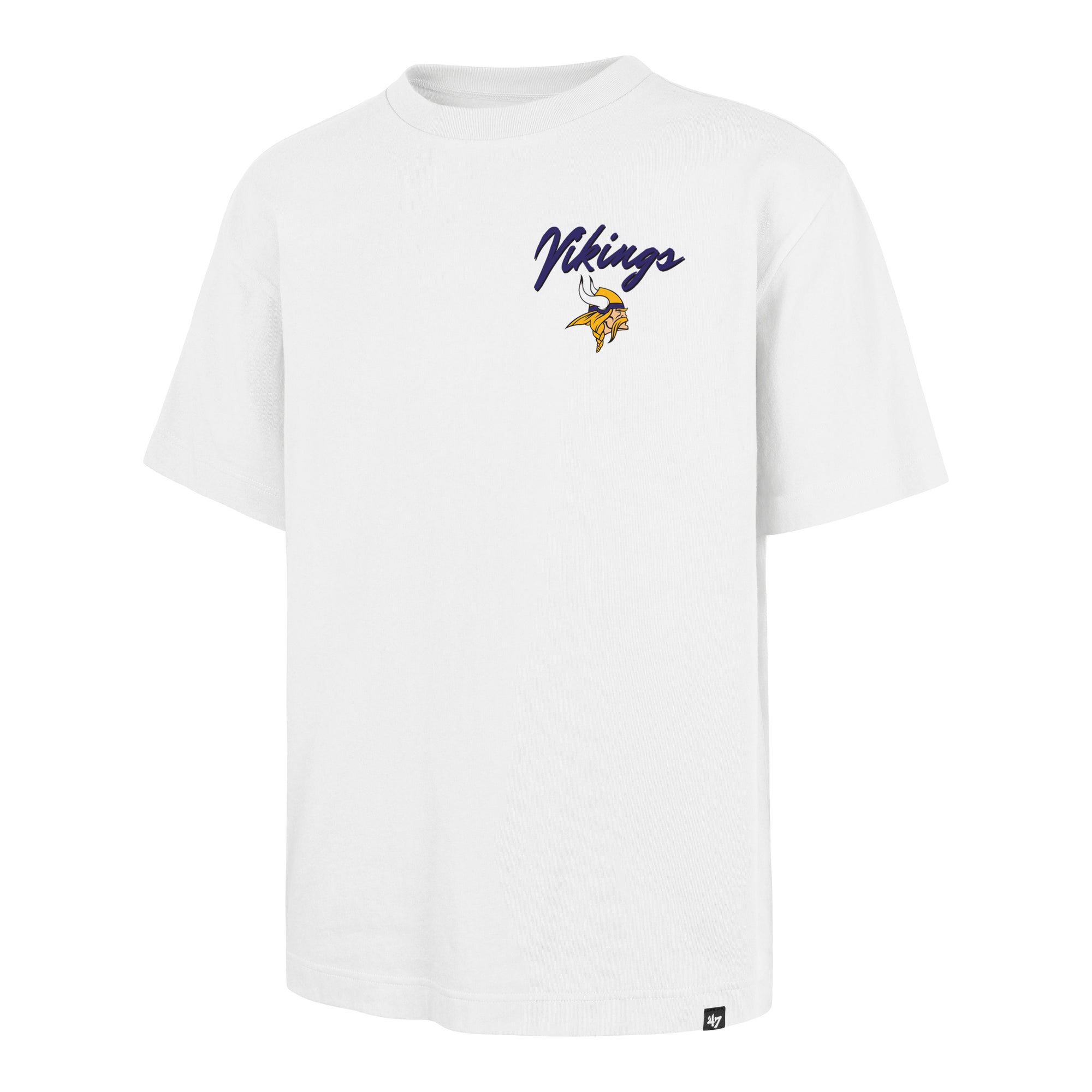 MINNESOTA VIKINGS BACKER SCRIPT ILLUSTRATED '47 FOUNDATION TEE