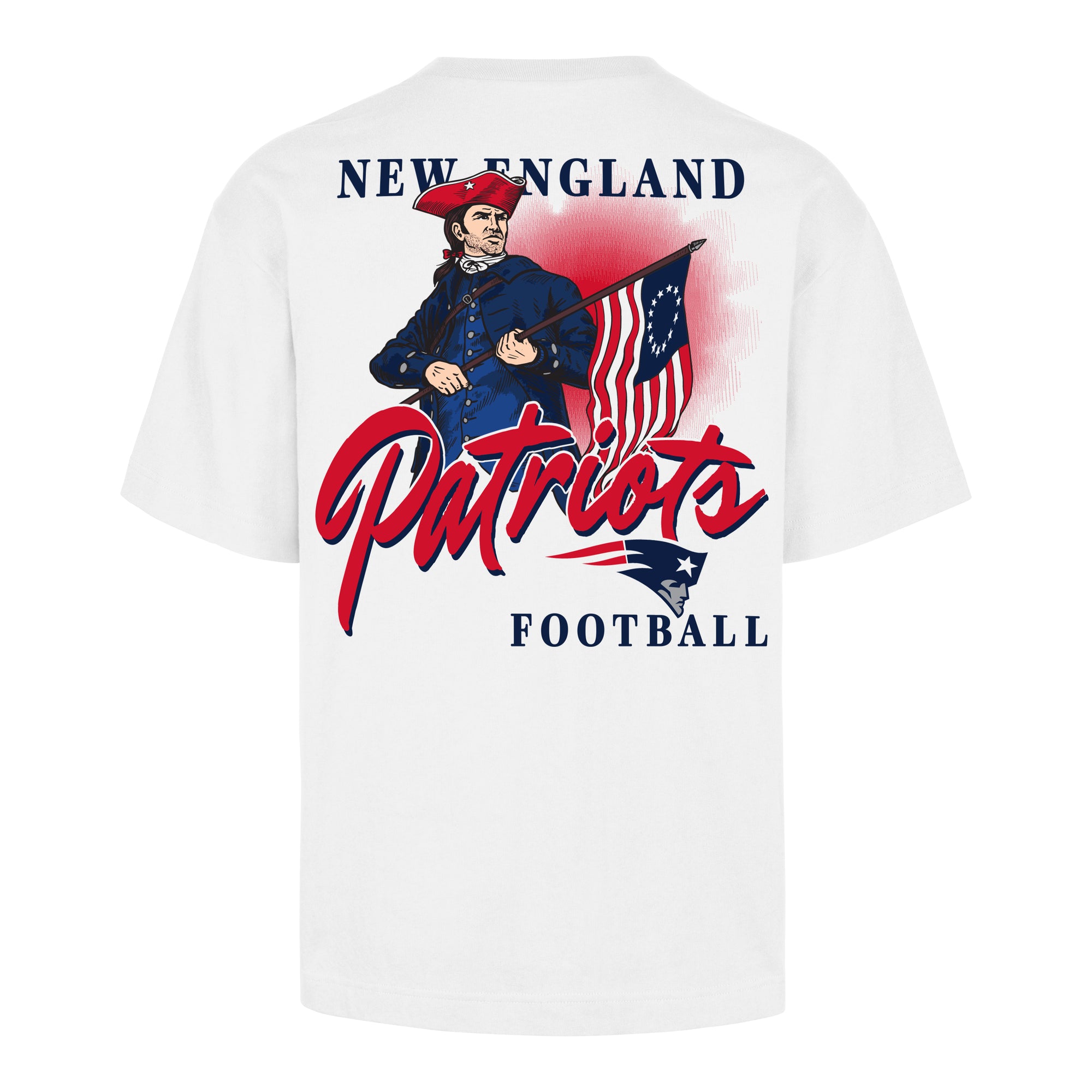 NEW ENGLAND PATRIOTS BACKER SCRIPT ILLUSTRATED '47 FOUNDATION TEE