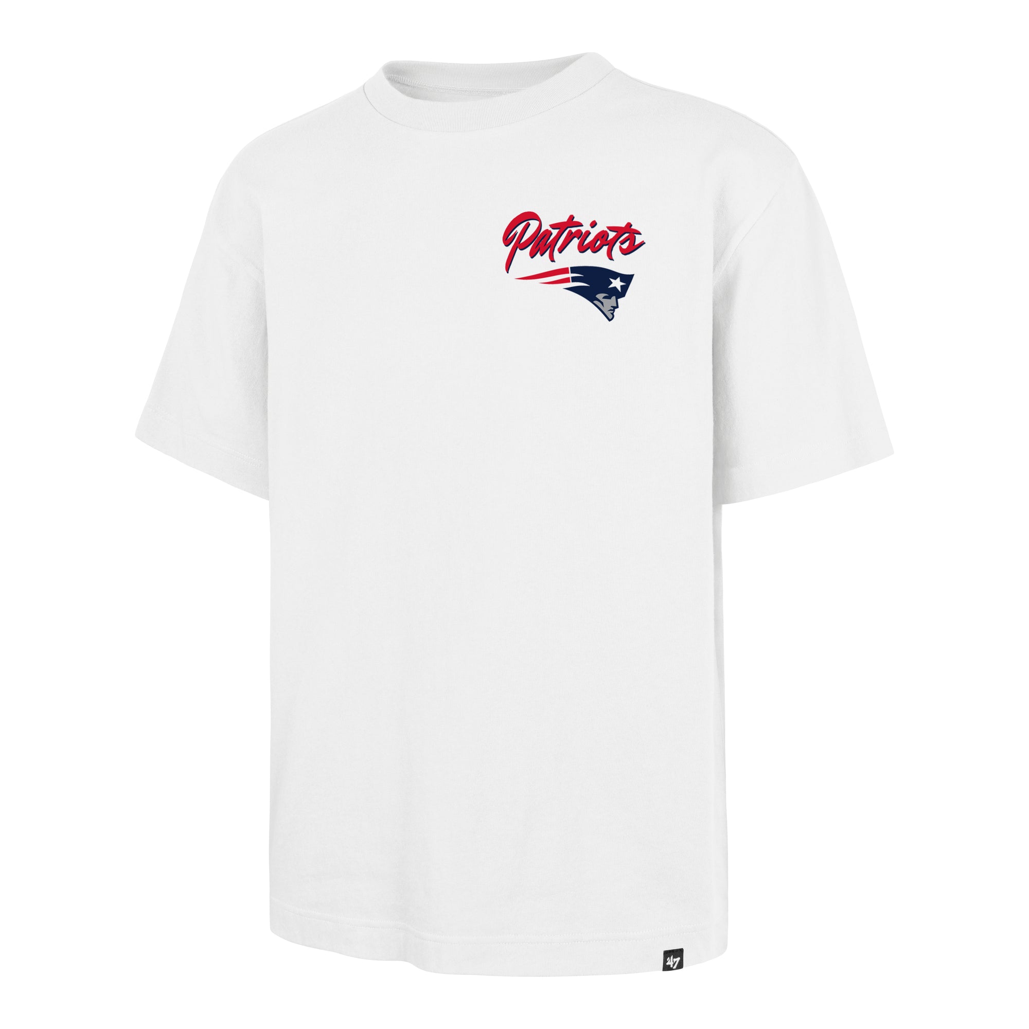 NEW ENGLAND PATRIOTS BACKER SCRIPT ILLUSTRATED '47 FOUNDATION TEE
