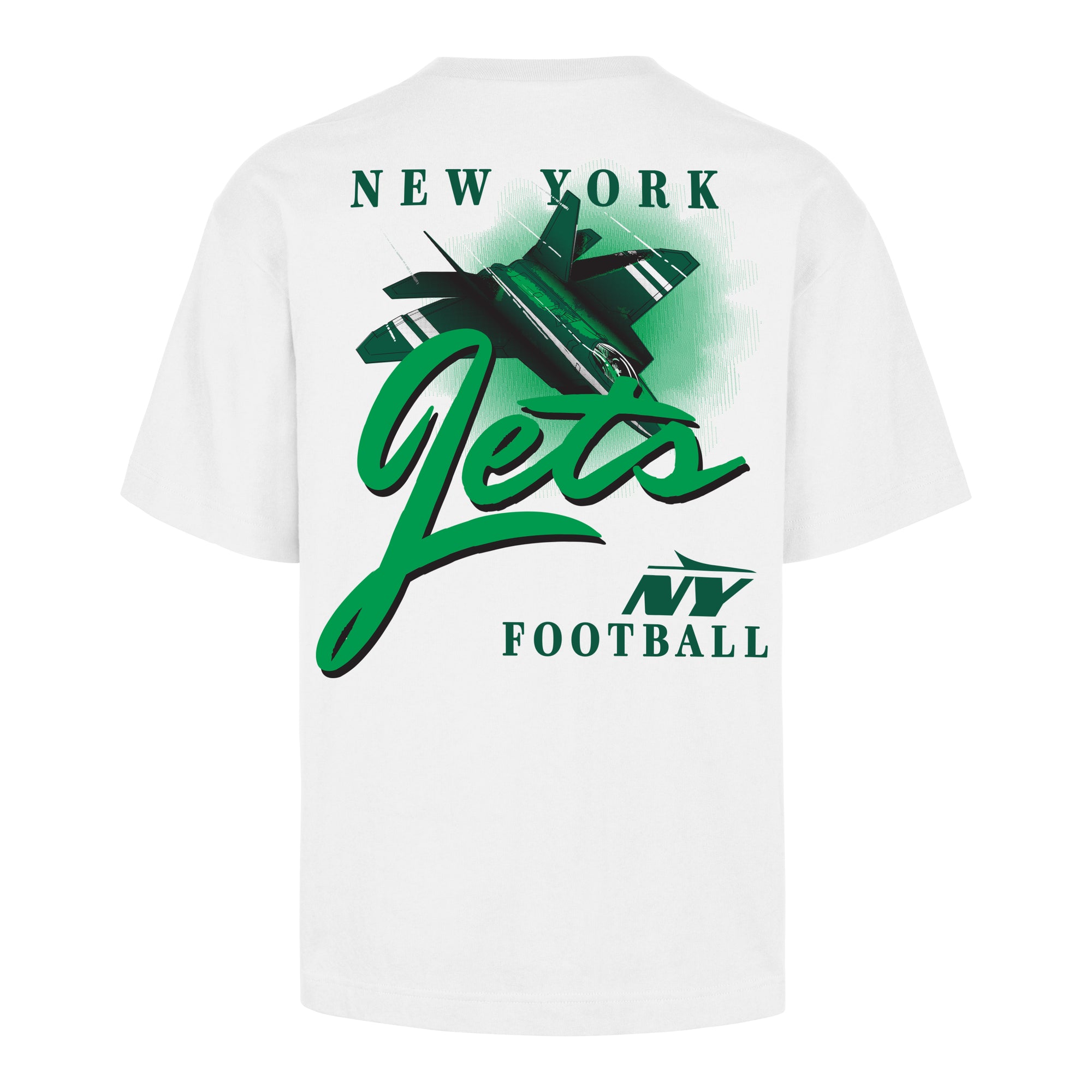 NEW YORK JETS BACKER SCRIPT ILLUSTRATED '47 FOUNDATION TEE