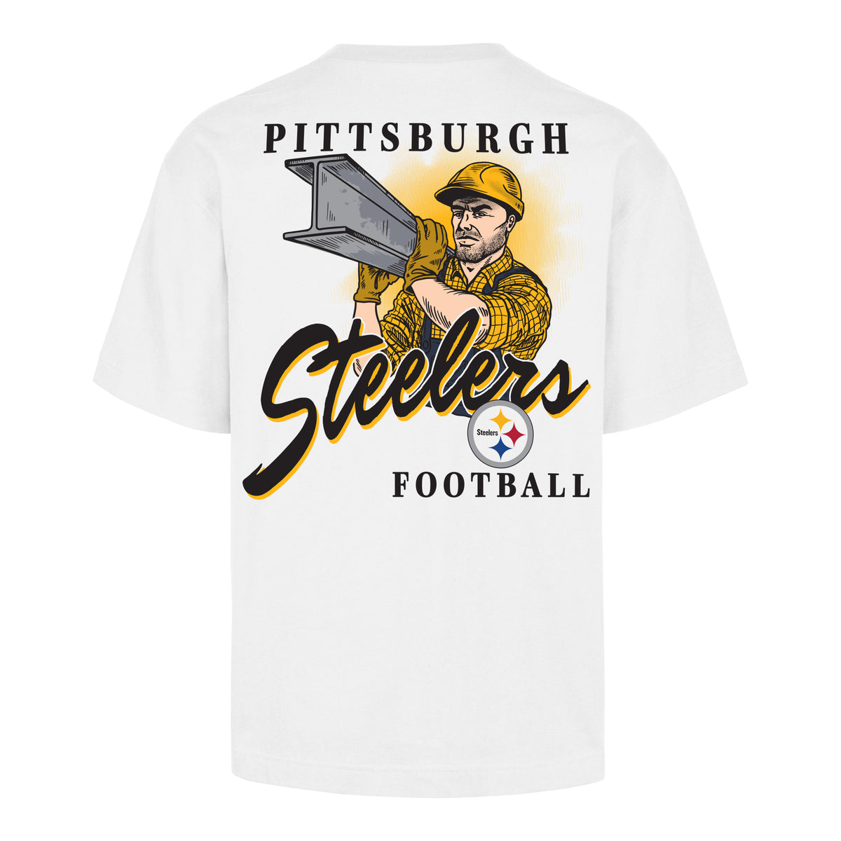 PITTSBURGH STEELERS BACKER SCRIPT ILLUSTRATED '47 FOUNDATION TEE