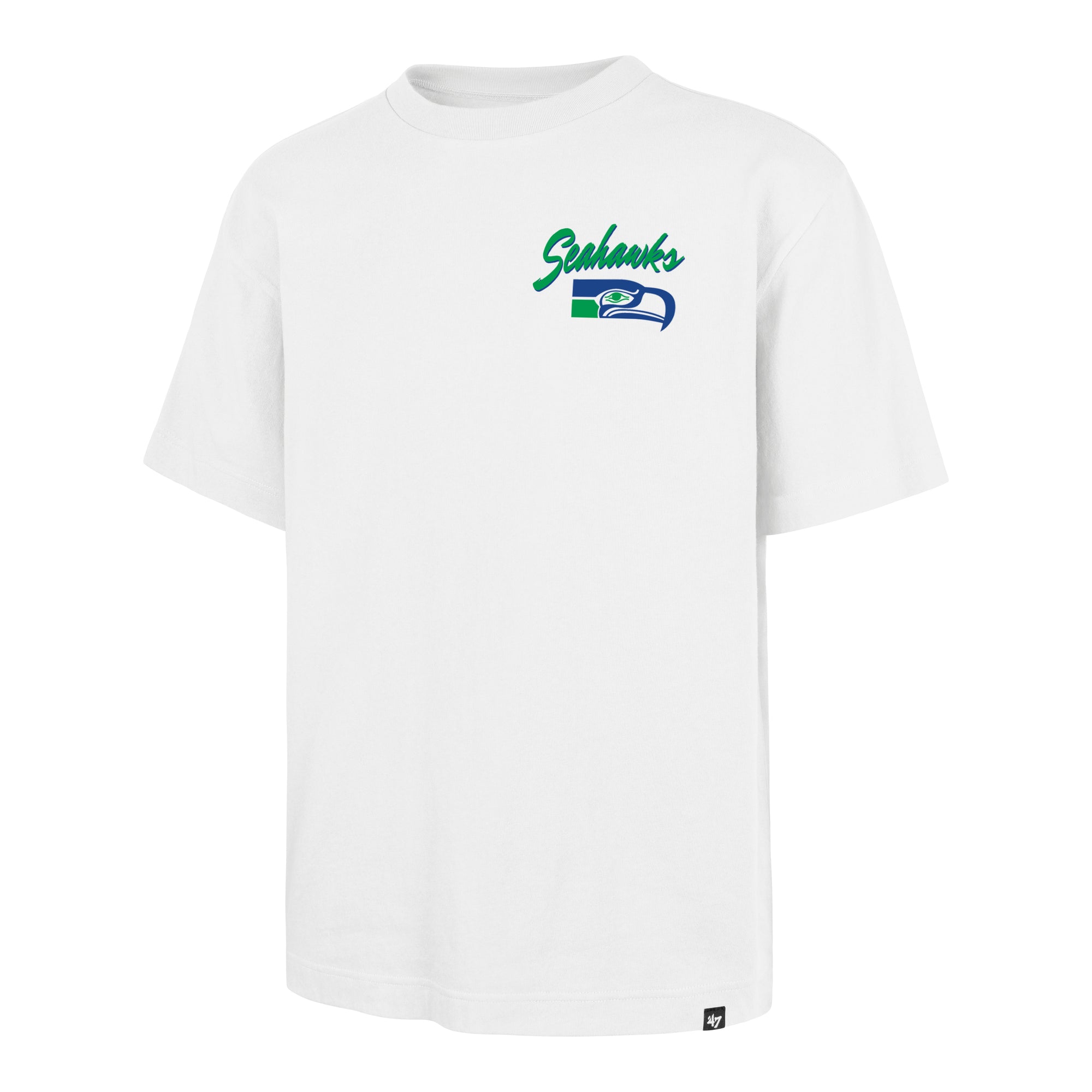 SEATTLE SEAHAWKS HISTORIC BACKER SCRIPT ILLUSTRATED '47 FOUNDATION TEE