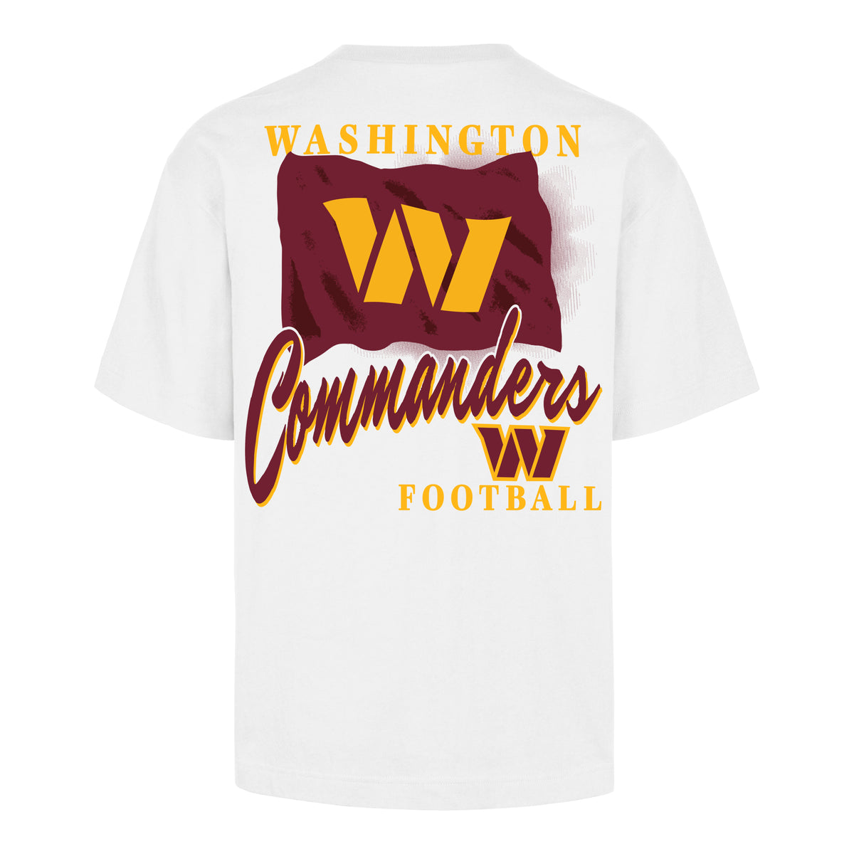 WASHINGTON COMMANDERS BACKER SCRIPT ILLUSTRATED '47 FOUNDATION TEE