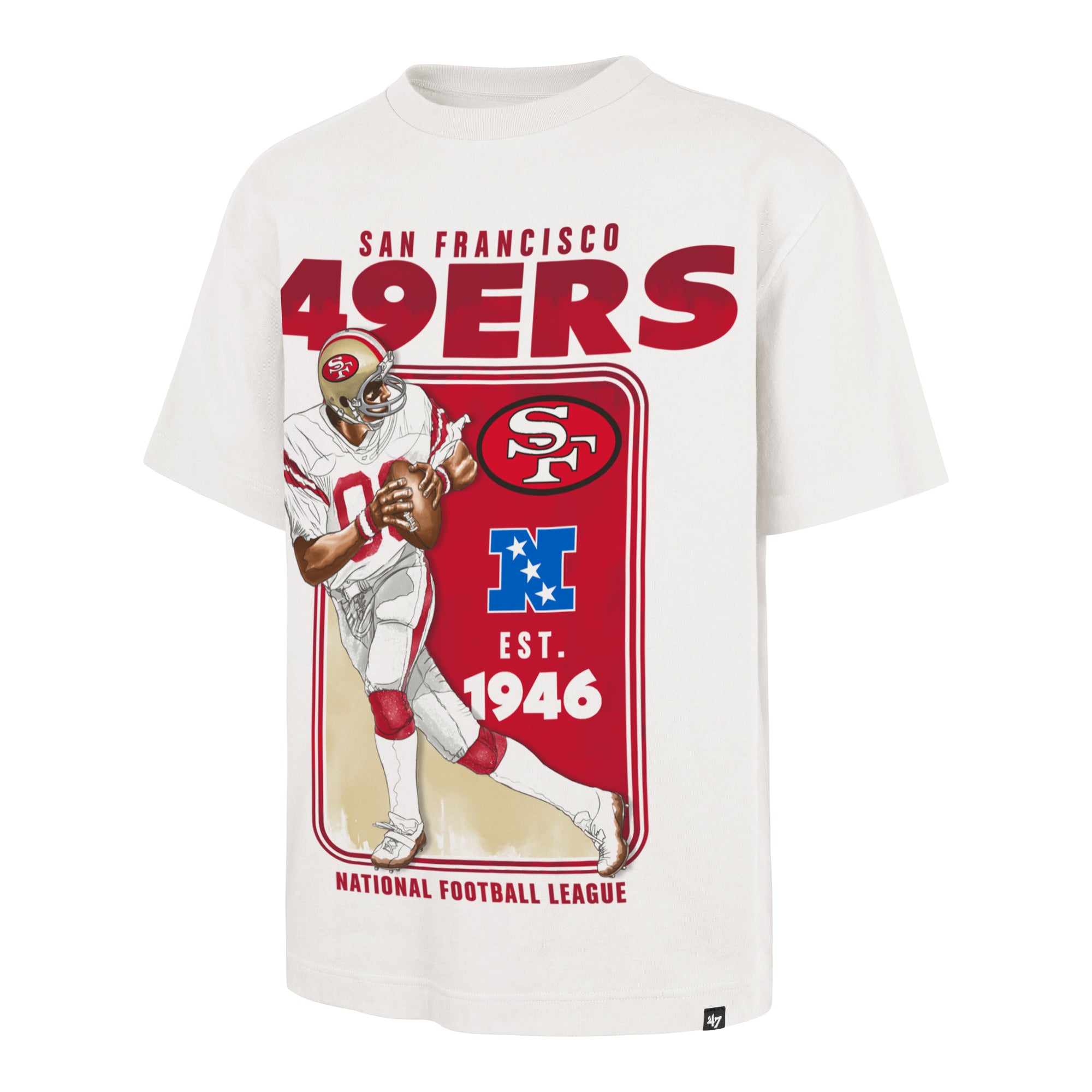 SAN FRANCISCO 49ERS HISTORIC PLAYBRUSH '47 FOUNDATION TEE