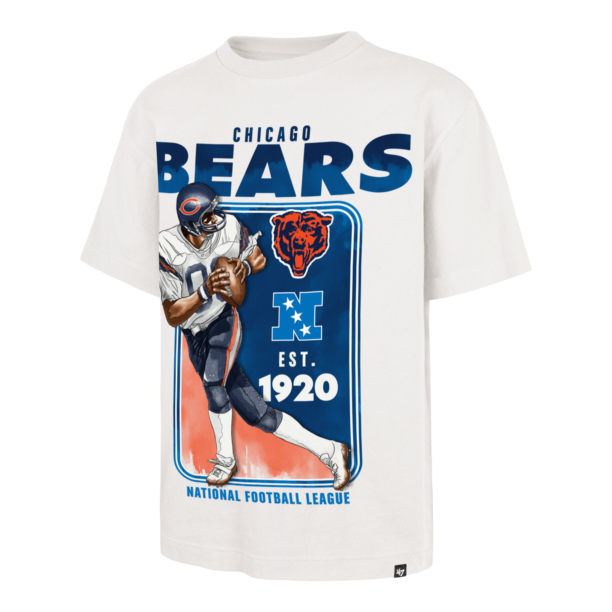 CHICAGO BEARS HISTORIC PLAYBRUSH '47 FOUNDATION TEE