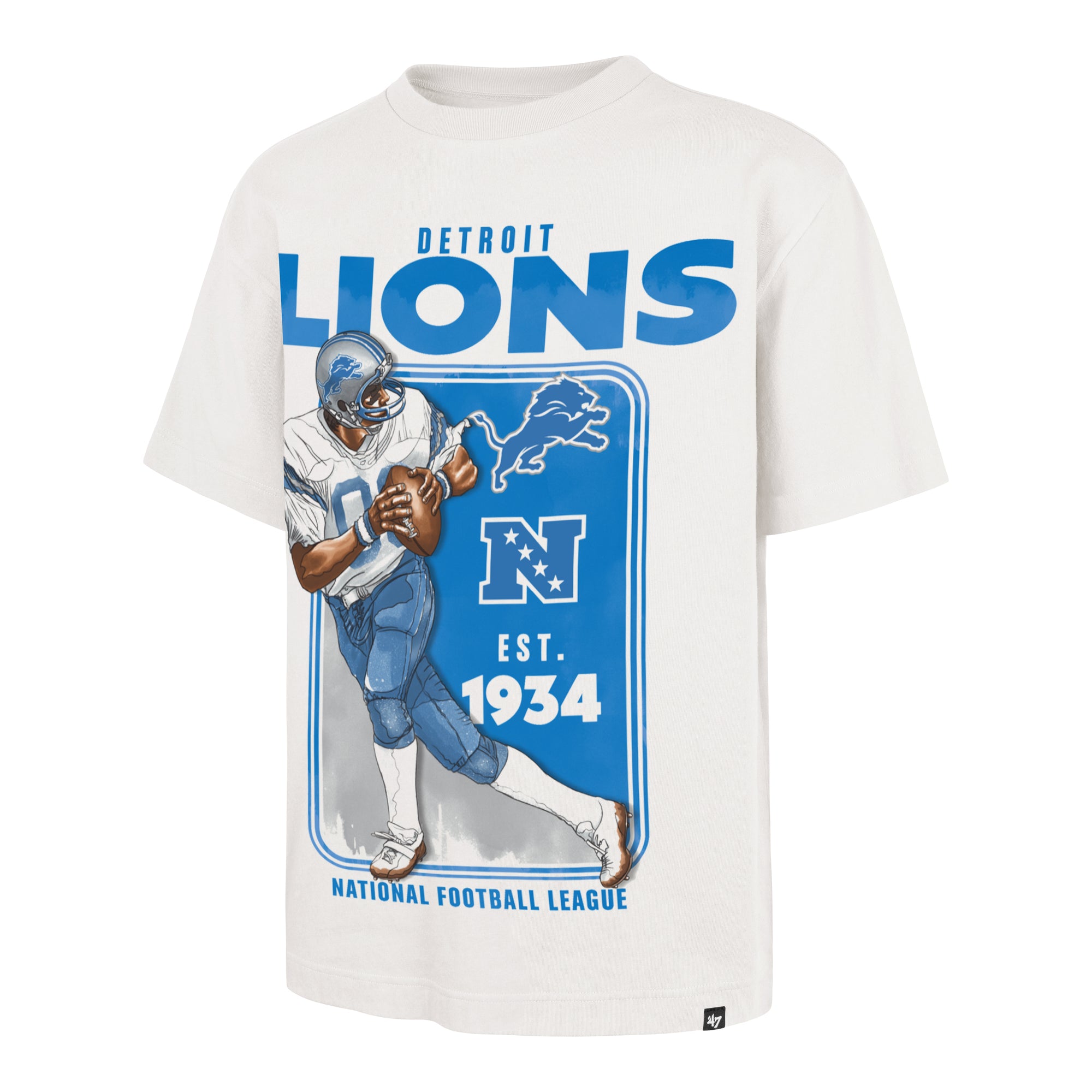DETROIT LIONS PLAYBRUSH '47 FOUNDATION TEE