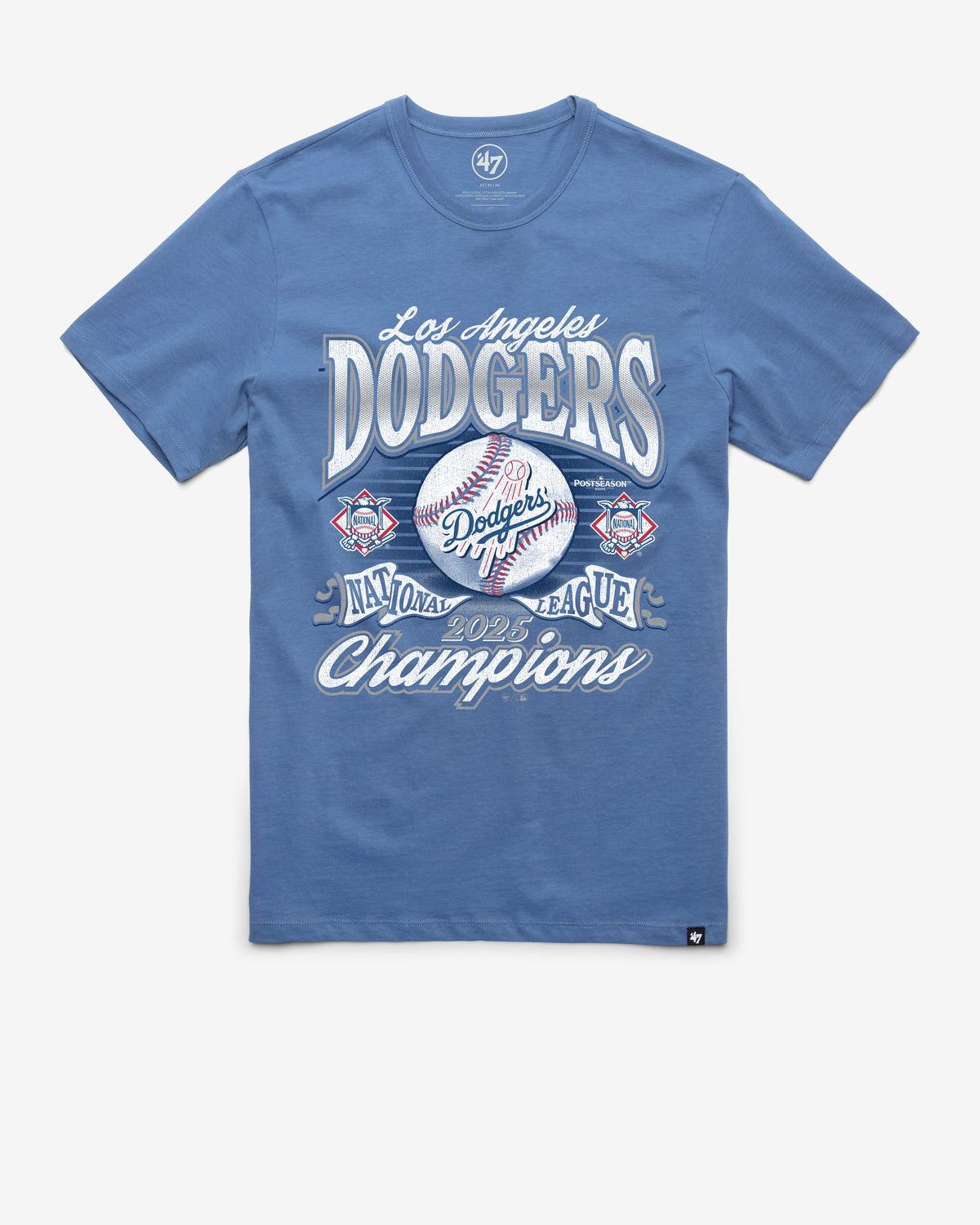LOS ANGELES DODGERS 2025 NATIONAL LEAGUE CHAMPIONS '47 FRANKLIN TEE