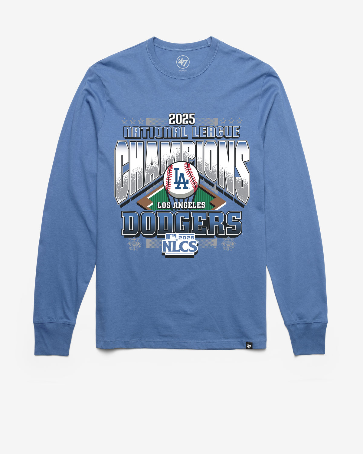 LOS ANGELES DODGERS 2025 NATIONAL LEAGUE CHAMPIONS '47 FRANKLIN LONG SLEEVE TEE