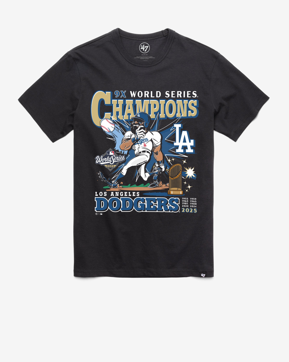 LOS ANGELES DODGERS 2025 WORLD SERIES CHAMPIONS '47 FRANKLIN TEE
