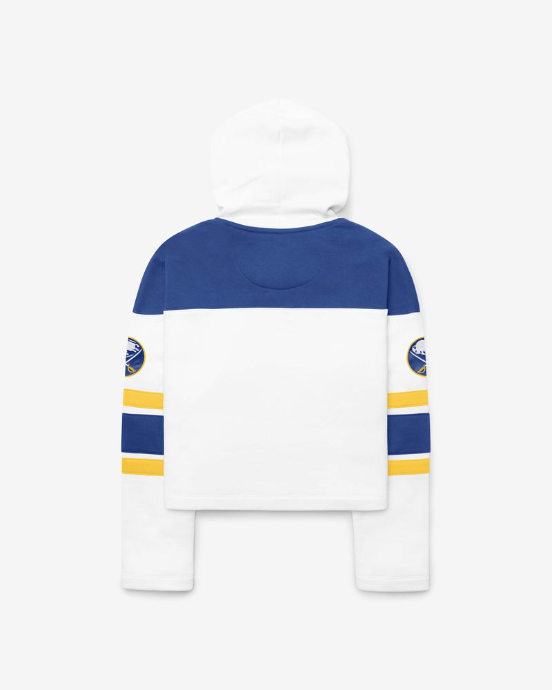 BUFFALO SABRES CUT THRU CROPPED '47 WOMEN'S SUPERIOR LACER HOOD