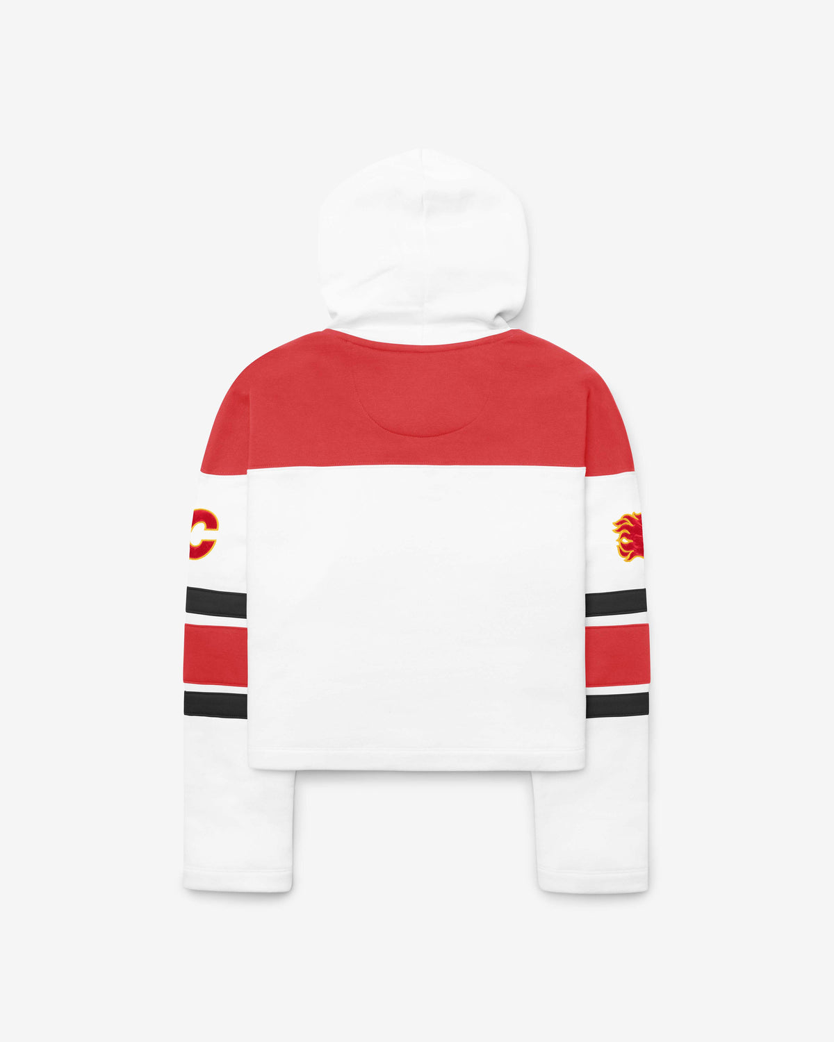 CALGARY FLAMES CUT THRU CROPPED '47 WOMEN'S SUPERIOR LACER HOOD