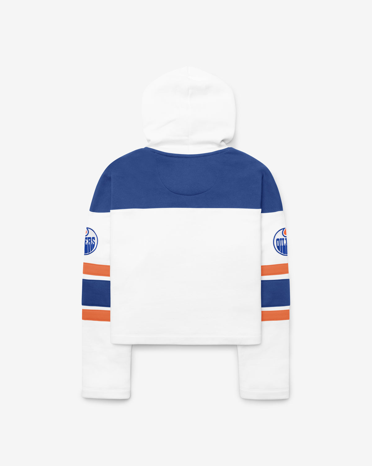 EDMONTON OILERS CUT THRU CROPPED '47 WOMEN'S SUPERIOR LACER HOOD