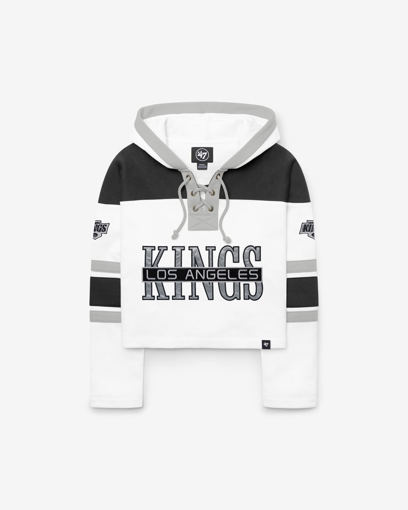 LOS ANGELES KINGS CUT THRU CROPPED '47 WOMEN'S SUPERIOR LACER HOOD