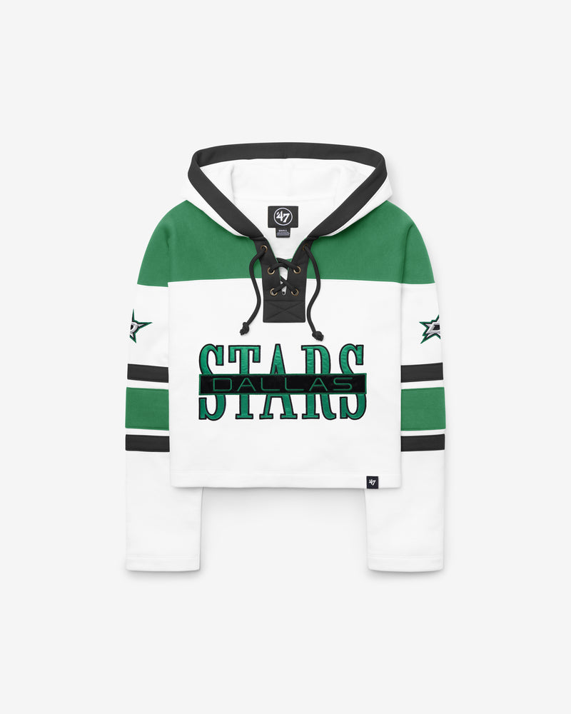 DALLAS STARS CUT THRU CROPPED '47 WOMEN'S SUPERIOR LACER HOOD