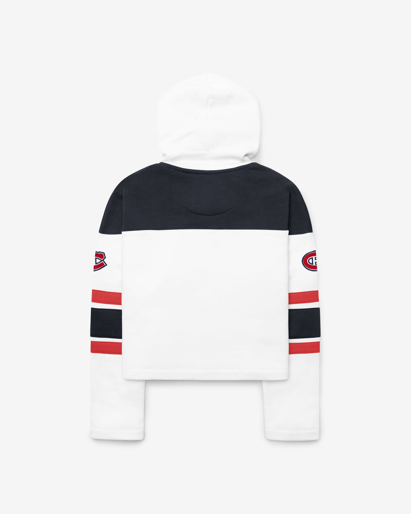 MONTREAL CANADIENS CUT THRU CROPPED '47 WOMEN'S SUPERIOR LACER HOOD