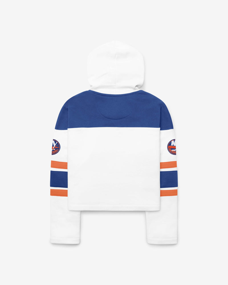 NEW YORK ISLANDERS CUT THRU CROPPED '47 WOMEN'S SUPERIOR LACER HOOD