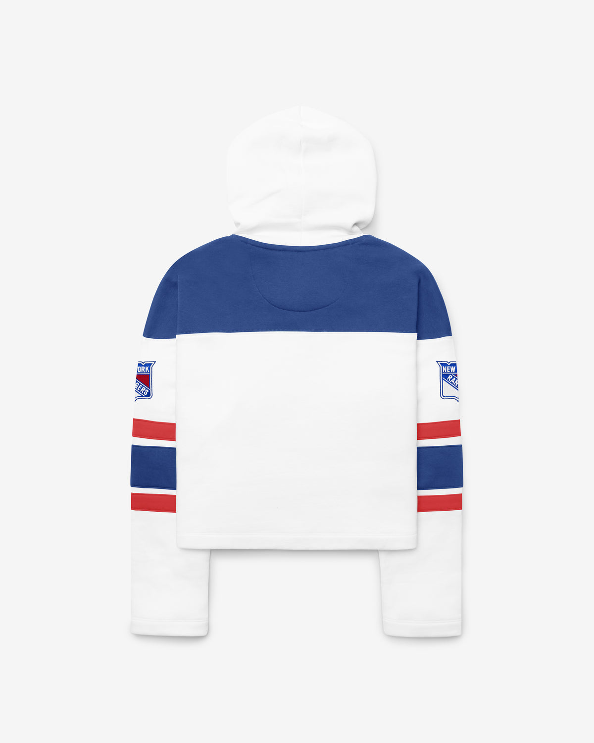 NEW YORK RANGERS CUT THRU CROPPED '47 WOMEN'S SUPERIOR LACER HOOD