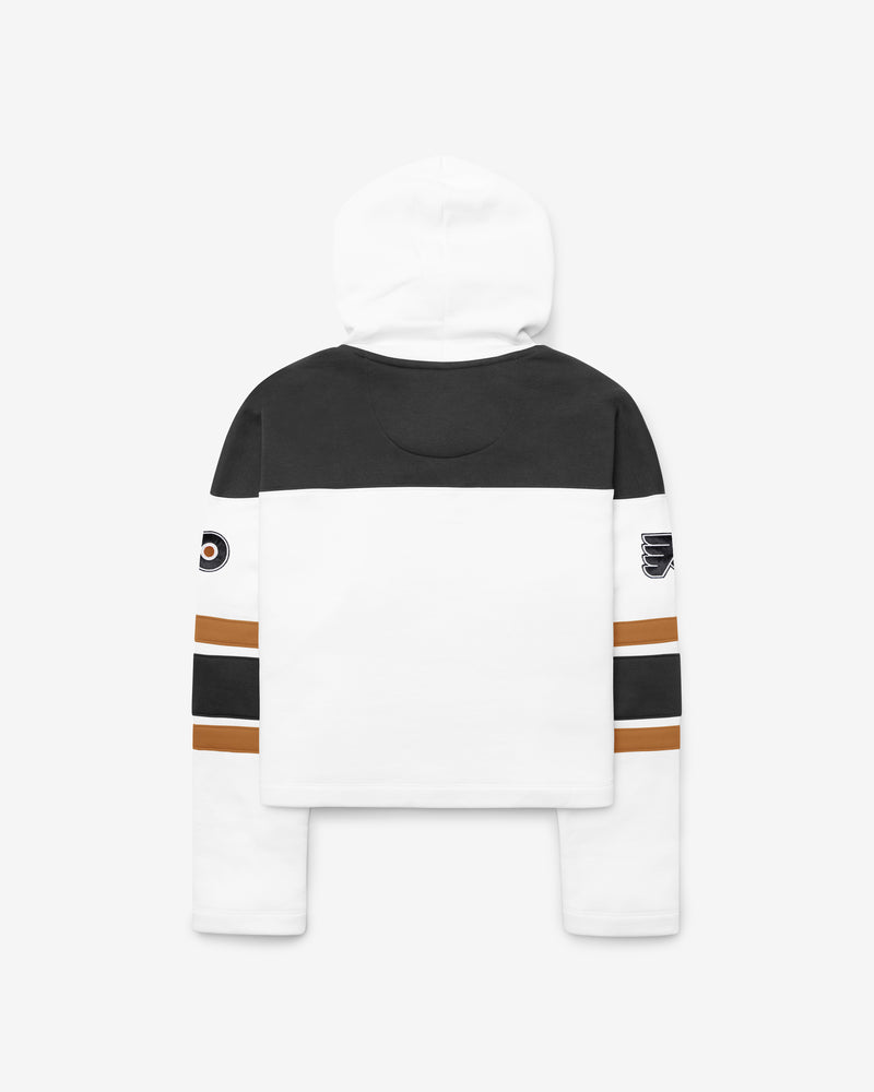 PHILADELPHIA FLYERS CUT THRU CROPPED '47 WOMEN'S SUPERIOR LACER HOOD