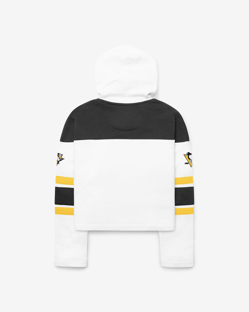 PITTSBURGH PENGUINS CUT THRU CROPPED '47 WOMEN'S SUPERIOR LACER HOOD