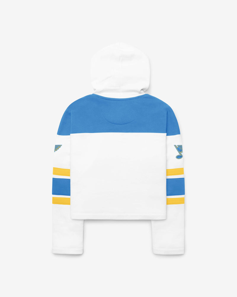 ST LOUIS BLUES CUT THRU CROPPED '47 WOMEN'S SUPERIOR LACER HOOD