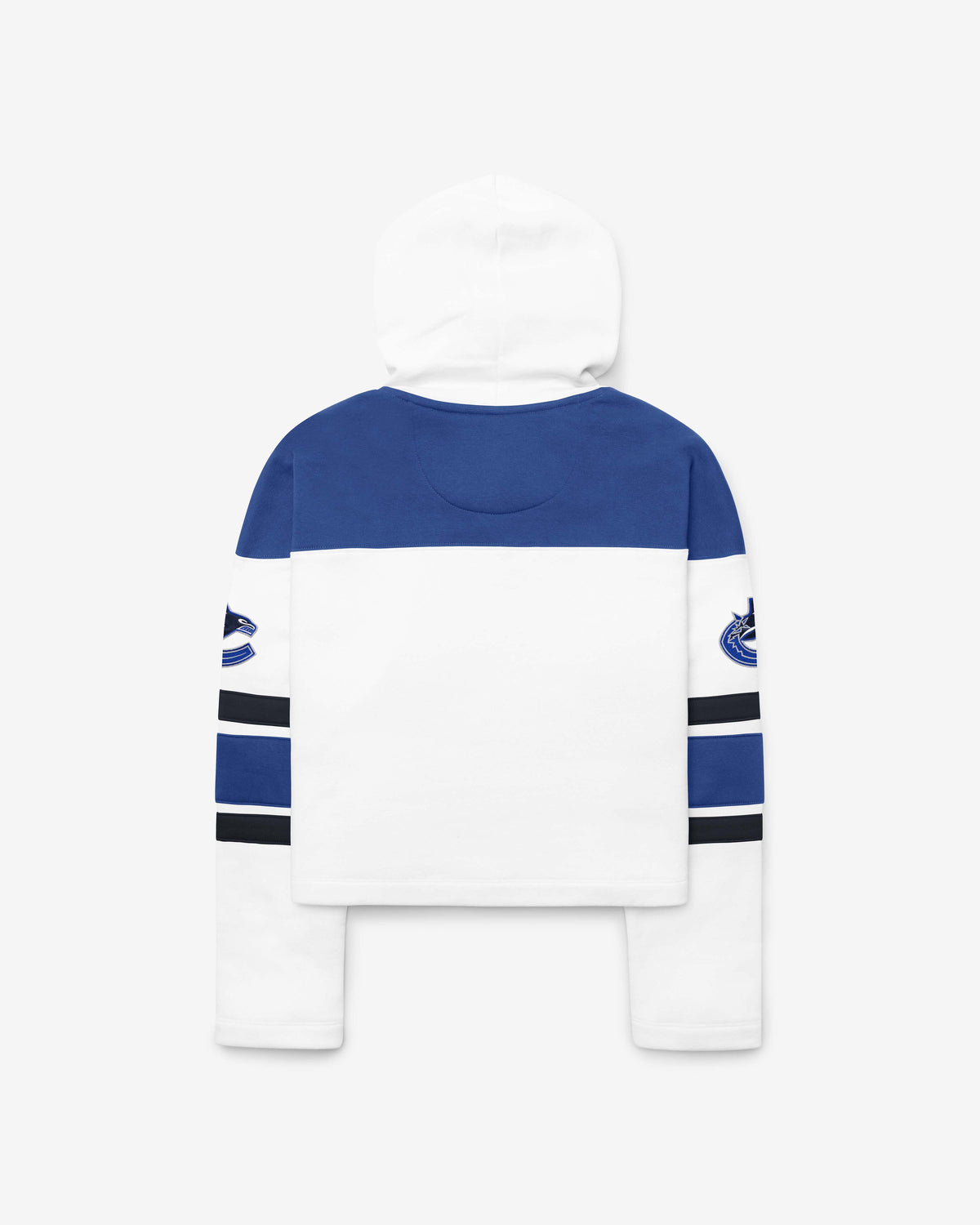 VANCOUVER CANUCKS CUT THRU CROPPED '47 WOMEN'S SUPERIOR LACER HOOD
