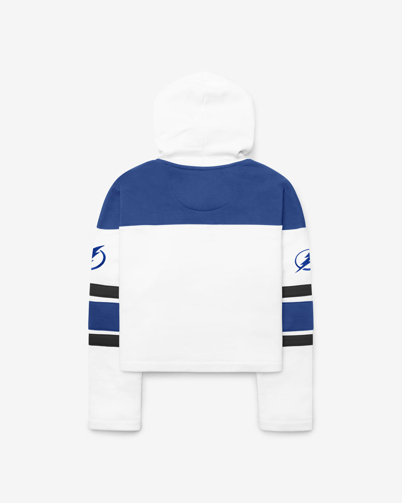 TAMPA BAY LIGHTNING CUT THRU CROPPED '47 WOMEN'S SUPERIOR LACER HOOD