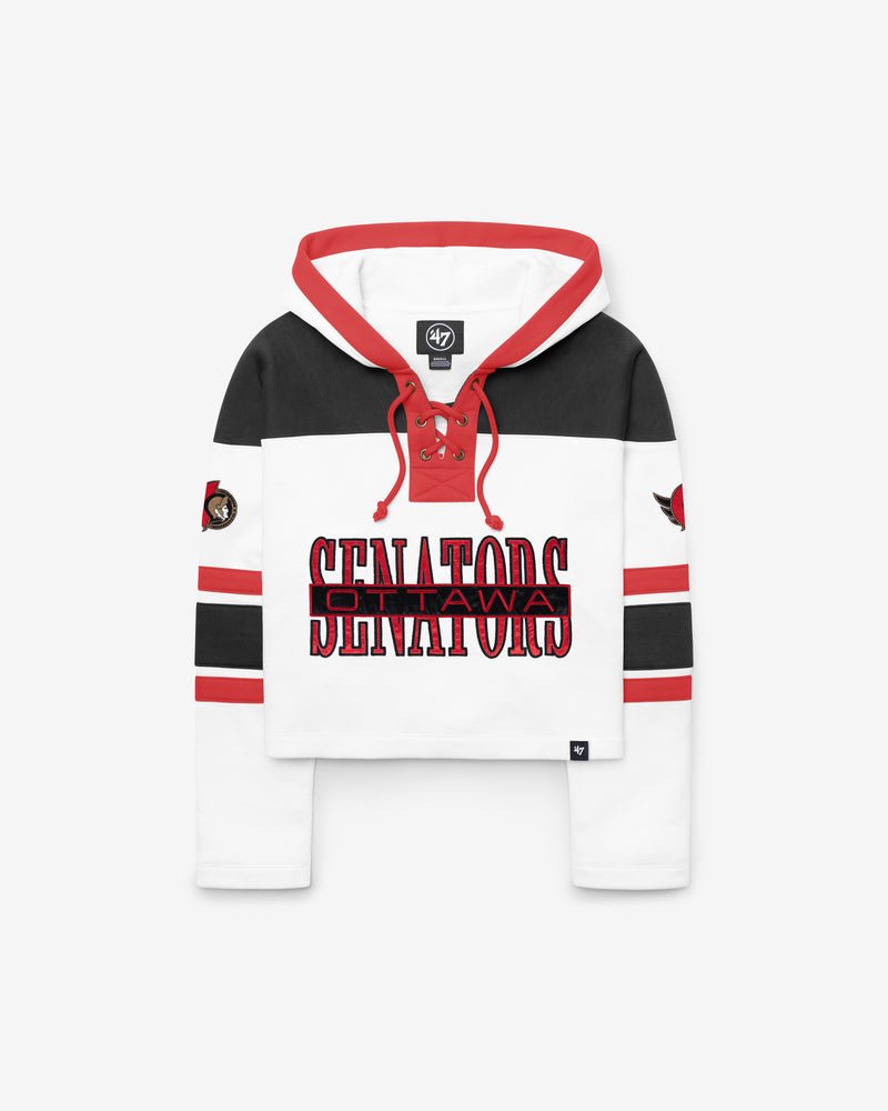 OTTAWA SENATORS CUT THRU CROPPED '47 WOMEN'S SUPERIOR LACER HOOD