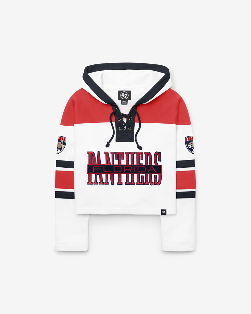 FLORIDA PANTHERS CUT THRU CROPPED '47 WOMEN'S SUPERIOR LACER HOOD
