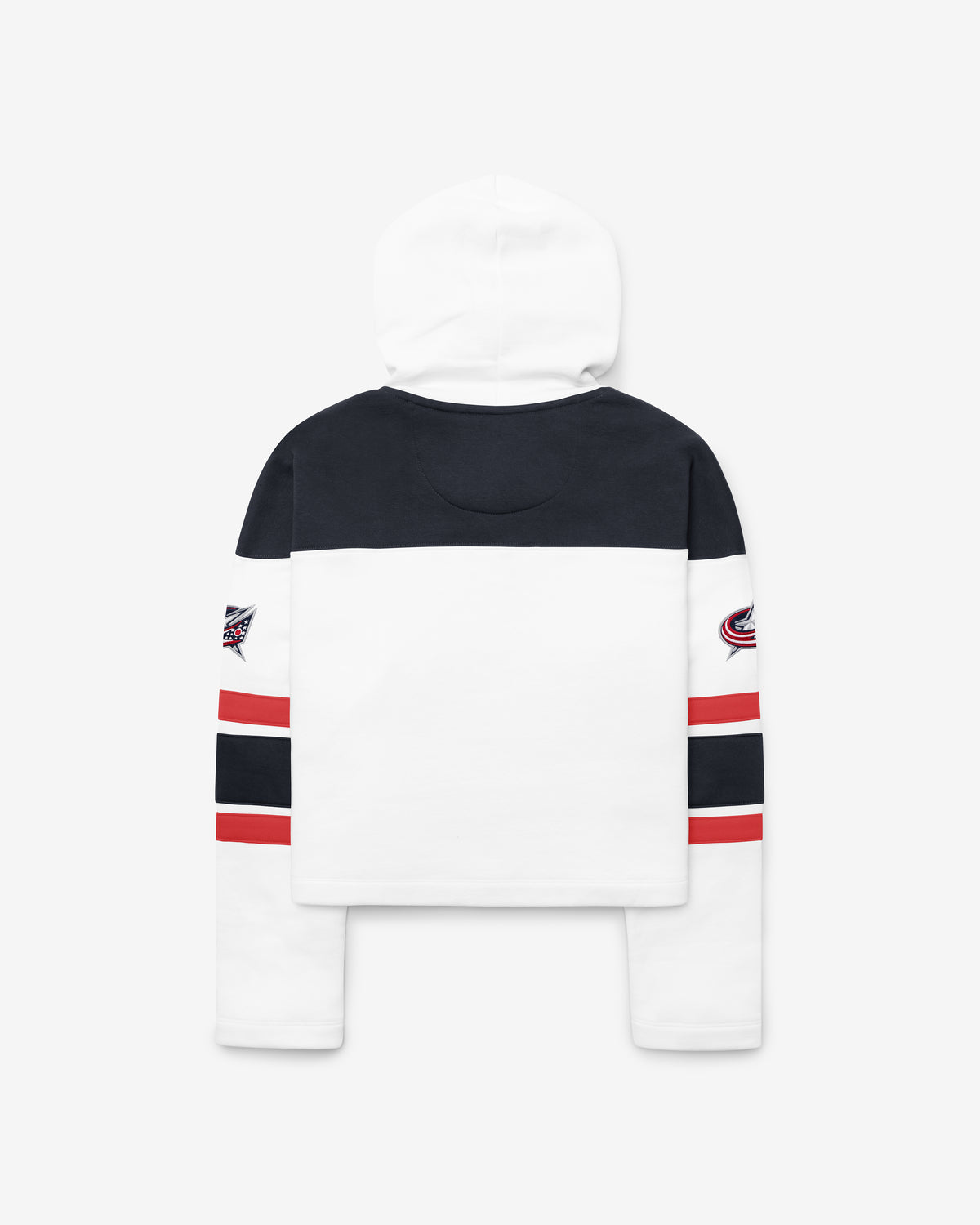 COLUMBUS BLUE JACKETS CUT THRU CROPPED '47 WOMEN'S SUPERIOR LACER HOOD