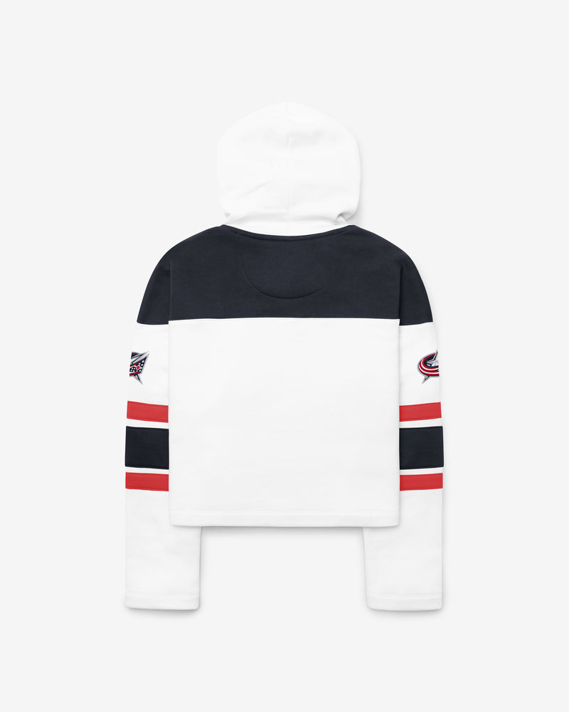 COLUMBUS BLUE JACKETS CUT THRU CROPPED '47 WOMEN'S SUPERIOR LACER HOOD