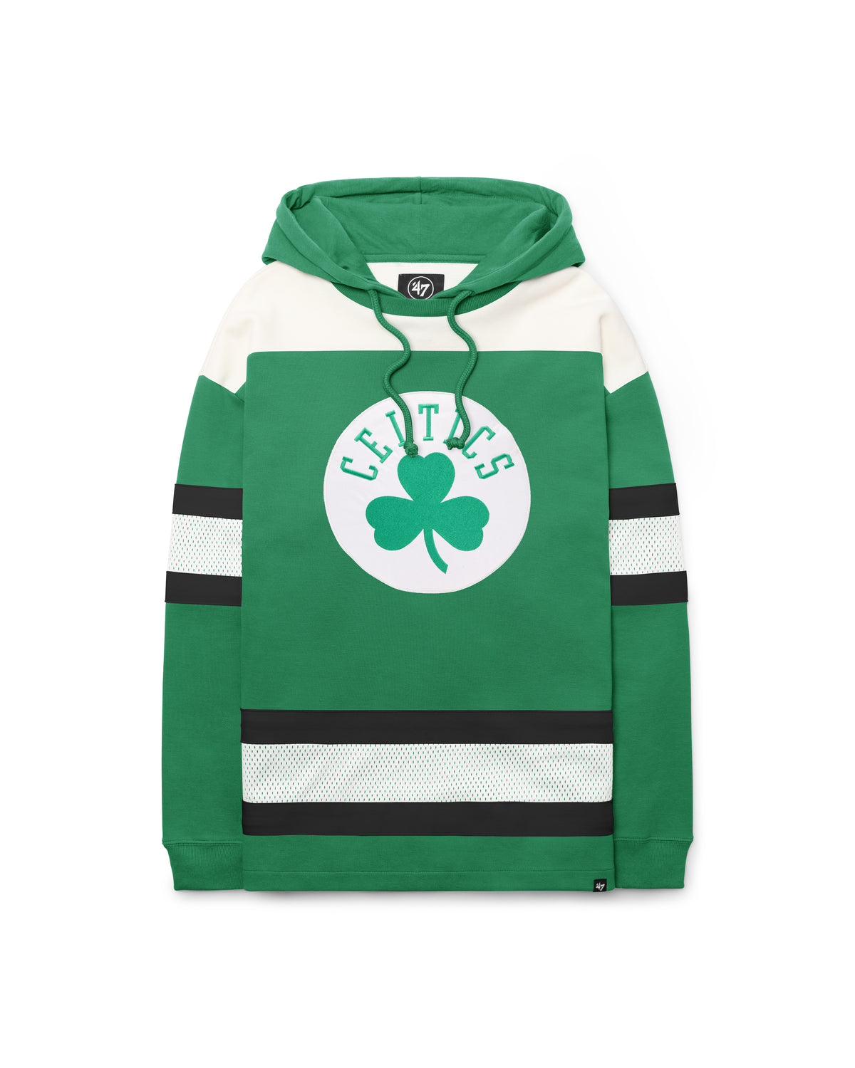 BOSTON CELTICS SCORE WIN HOME '47 PULLOVER HOOD