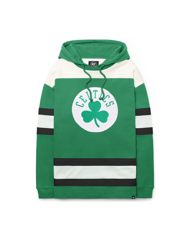 BOSTON CELTICS SCORE WIN HOME '47 PULLOVER HOOD