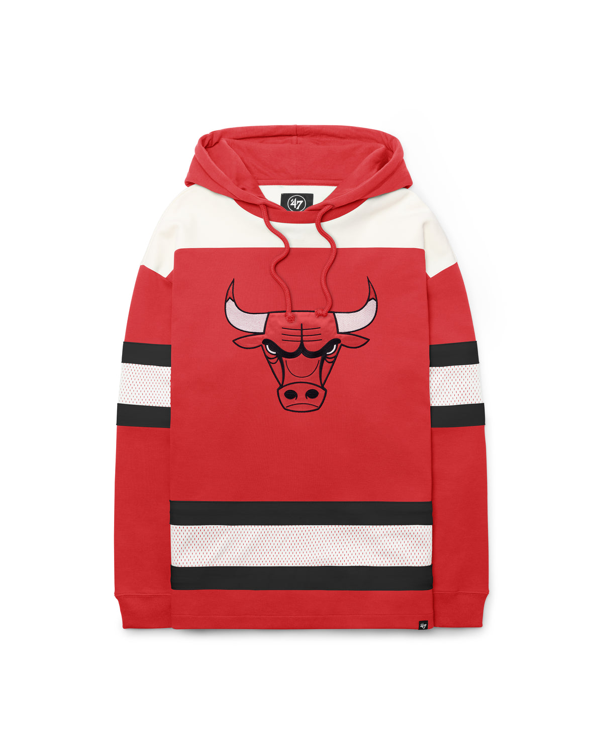 CHICAGO BULLS SCORE WIN HOME '47 PULLOVER HOOD