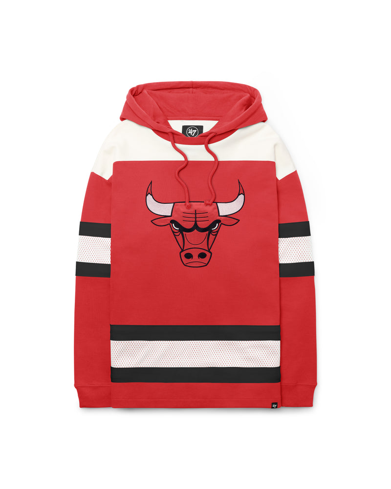 CHICAGO BULLS SCORE WIN HOME '47 PULLOVER HOOD