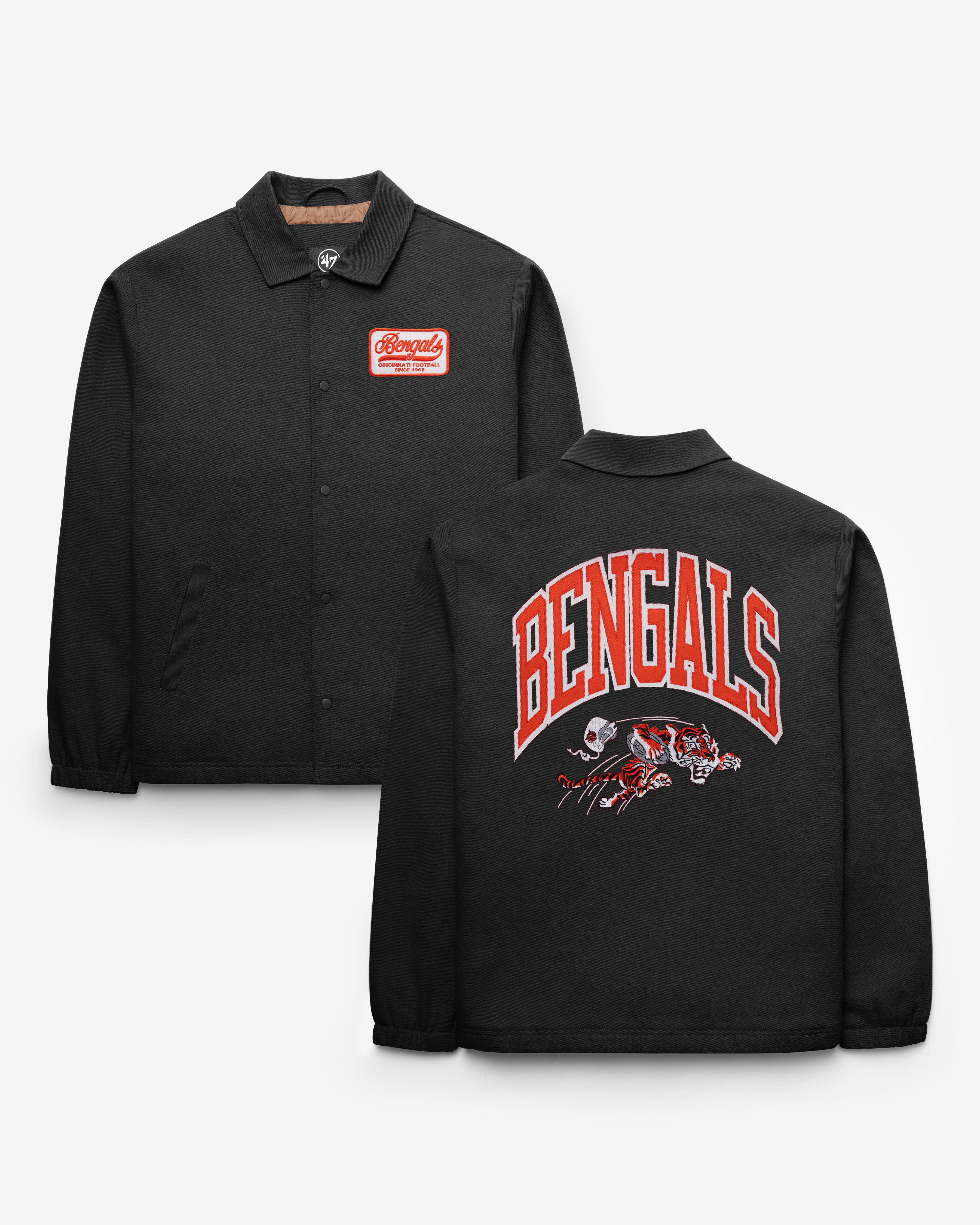 PITTSBURGH STEELERS HISTORIC RETREAD '47 COACHES JACKET - Black