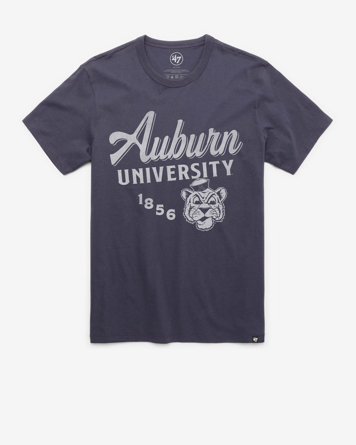 AUBURN TIGERS VINTAGE DIAG SCRIPT '47 FRANKLIN TEE