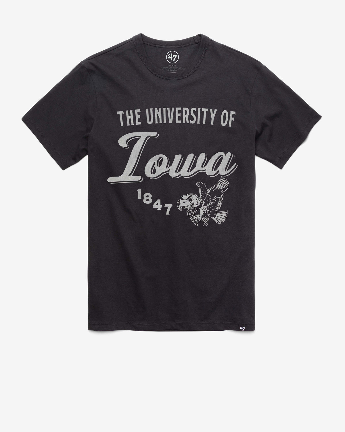 IOWA HAWKEYES VINTAGE DIAG SCRIPT '47 FRANKLIN TEE