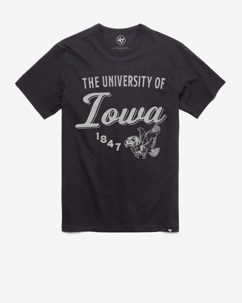 IOWA HAWKEYES VINTAGE DIAG SCRIPT '47 FRANKLIN TEE