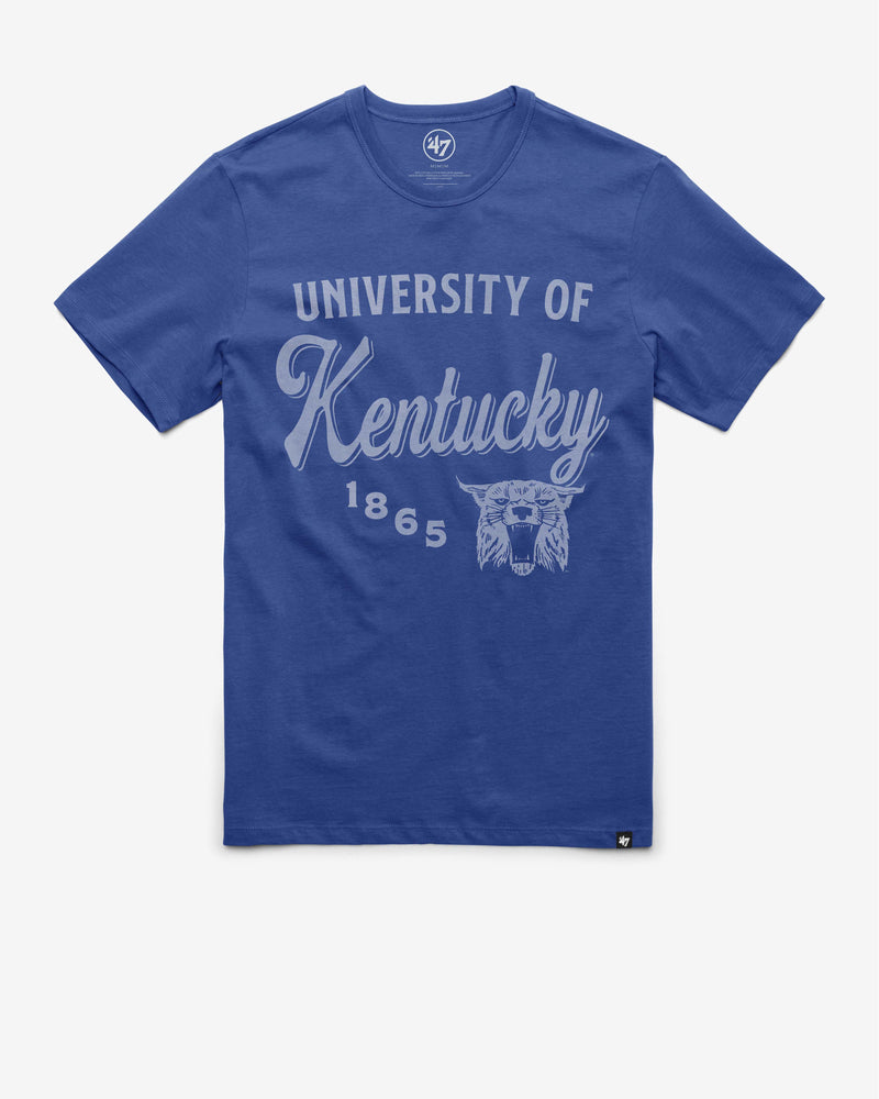 KENTUCKY WILDCATS VINTAGE DIAG SCRIPT '47 FRANKLIN TEE