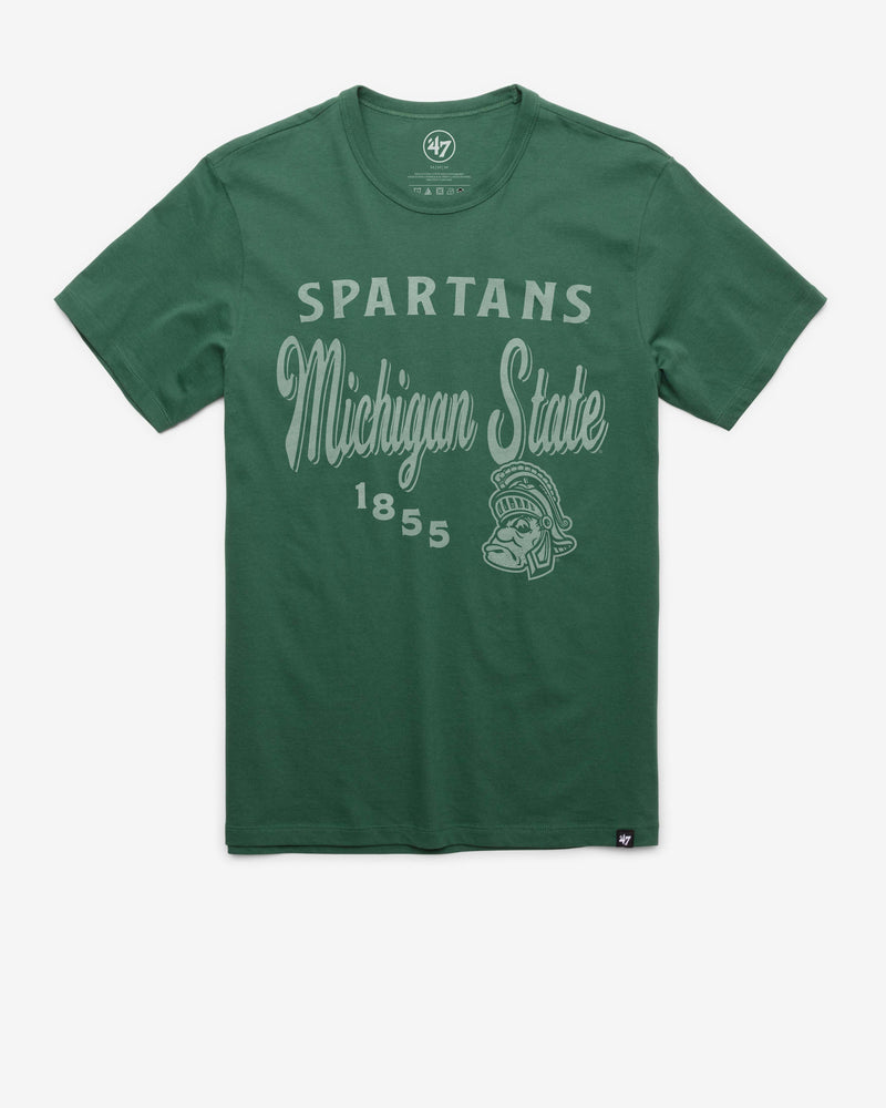 MICHIGAN STATE SPARTANS VINTAGE DIAG SCRIPT '47 FRANKLIN TEE