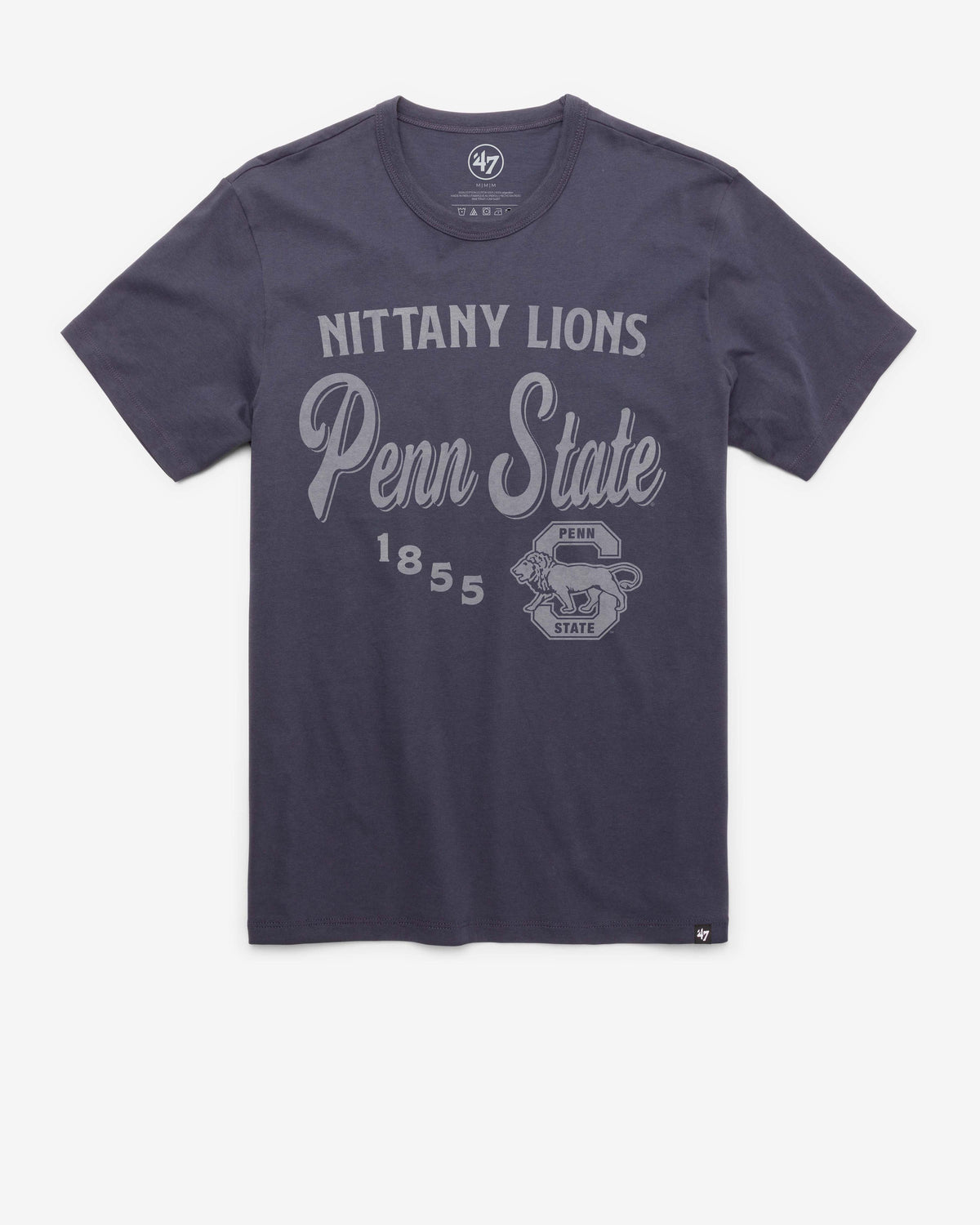 PENN STATE NITTANY LIONS VINTAGE DIAG SCRIPT '47 FRANKLIN TEE
