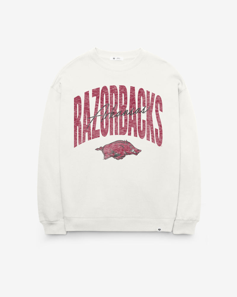 ARKANSAS RAZORBACKS MUSE '47 WOMEN'S OVERSIZED CREW