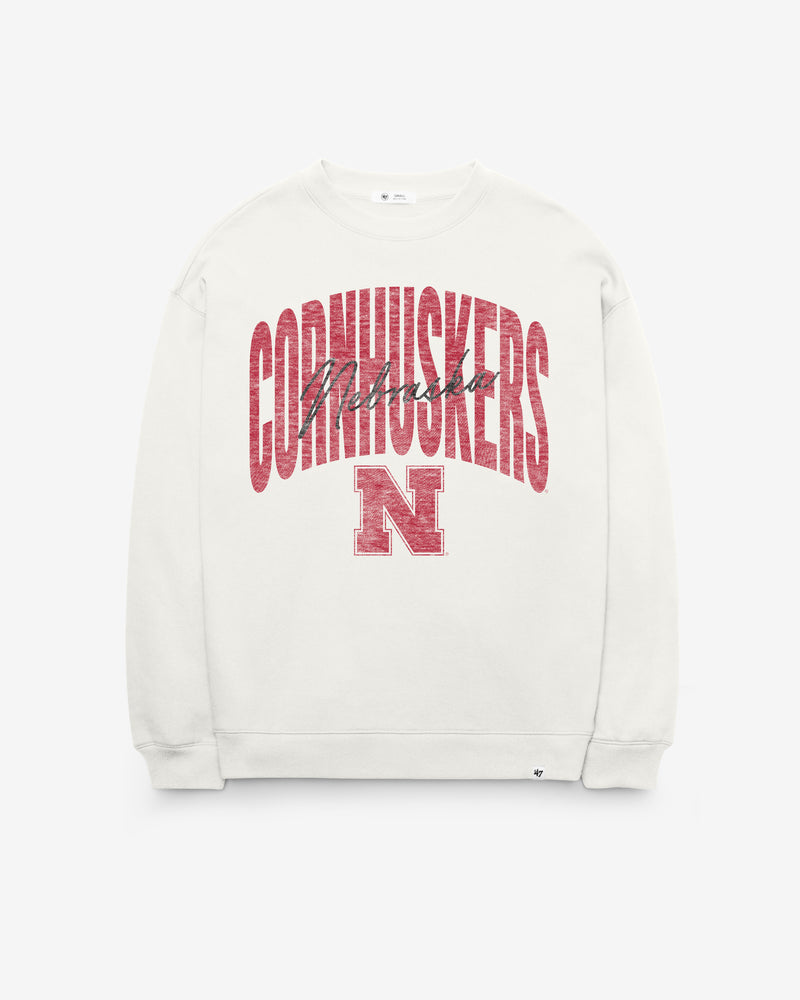 NEBRASKA CORNHUSKERS MUSE '47 WOMEN'S OVERSIZED CREW