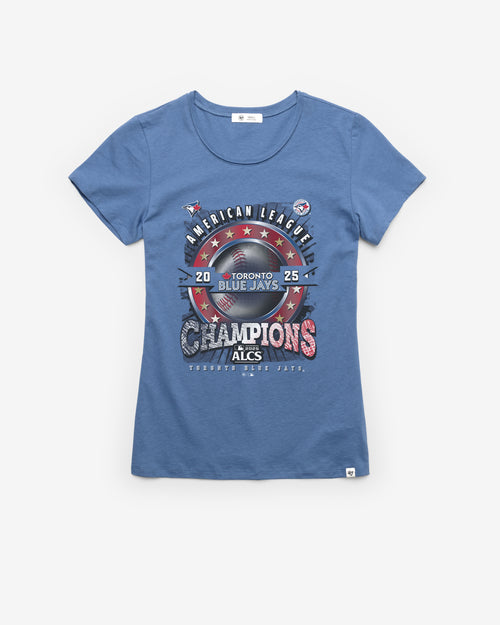 TORONTO BLUE JAYS 2025 AMERICAN LEAGUE CHAMPIONS '47 FRANKIE TEE WOMENS