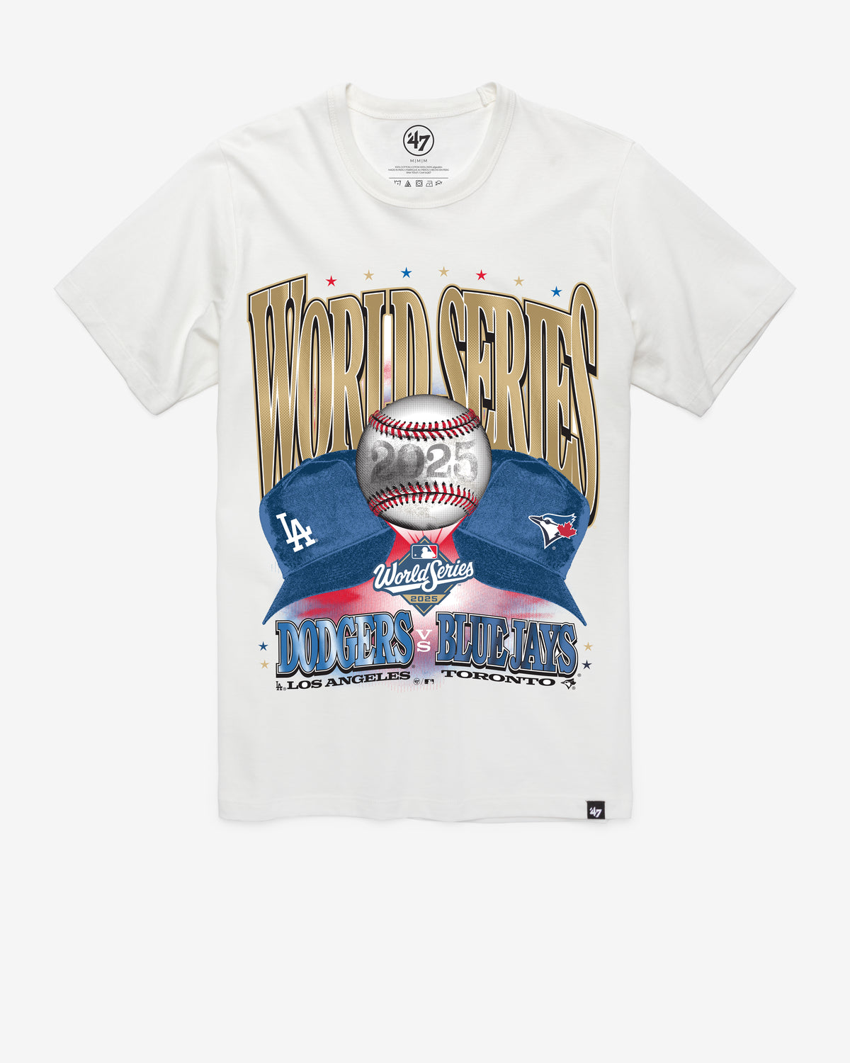 LOS ANGELES DODGERS / TORONTO BLUE JAYS MLB WORLD SERIES DUELING '47 FRANKLIN TEE